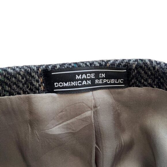 NWT Vintage Tweed Wool Sport Coat Jacket Men 46L Herringbone Gray Irvine Park - Picture 10 of 11